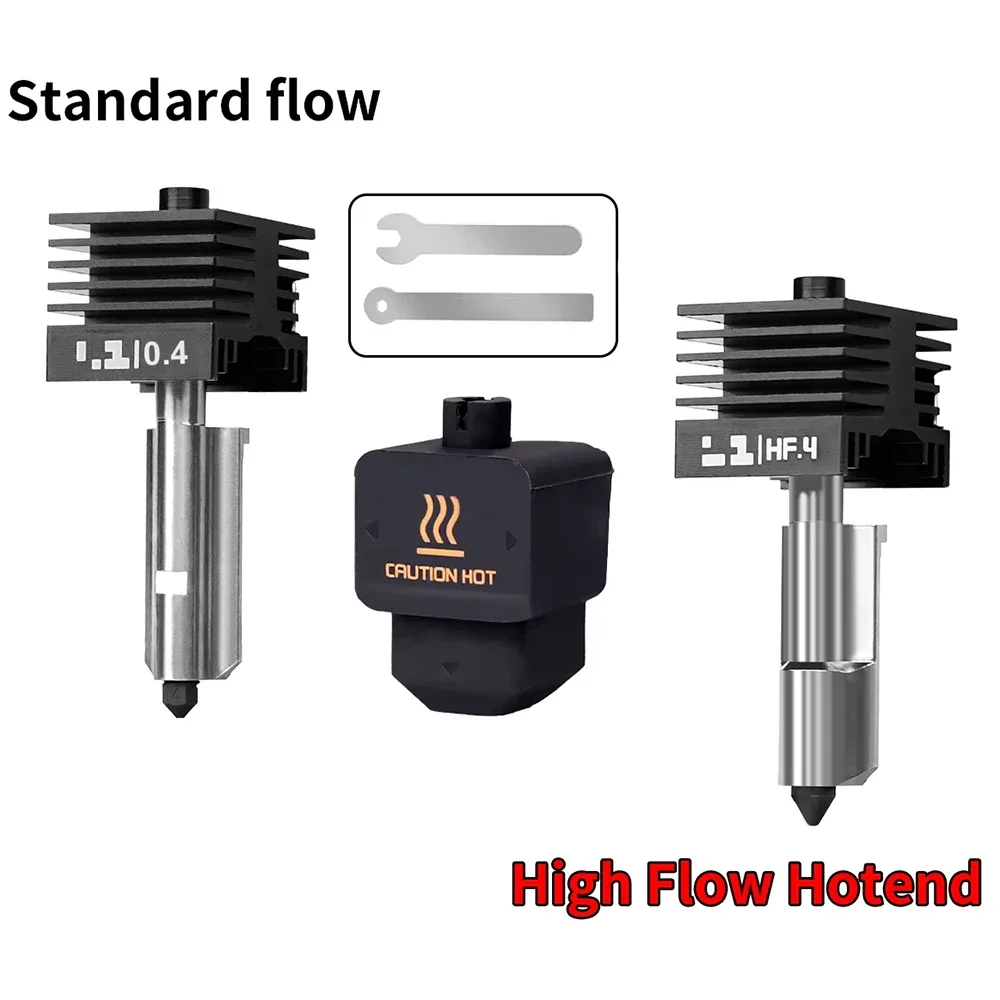 

Новый высококачественный комплект хотэнда H2D H2S H2C с соплами из закаленной стали 0.2/0.4/0.6/0.8 мм, замена комплекта хотэнда для Bambu H2D A1/A1mini