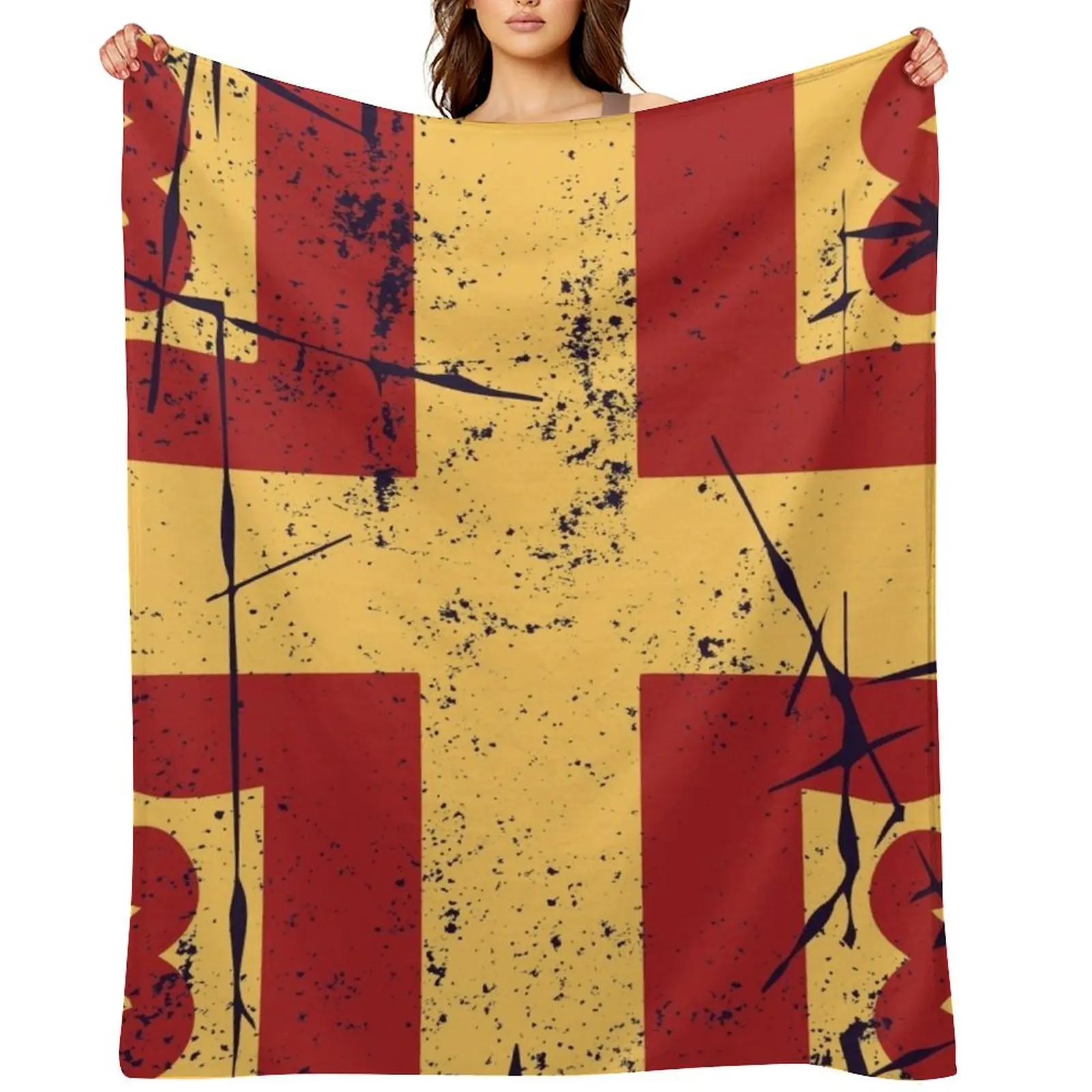 

Byzantine Flag Eastern Roman Empire Throw Blanket Flannels Quilt for sofa Comforter Blankets