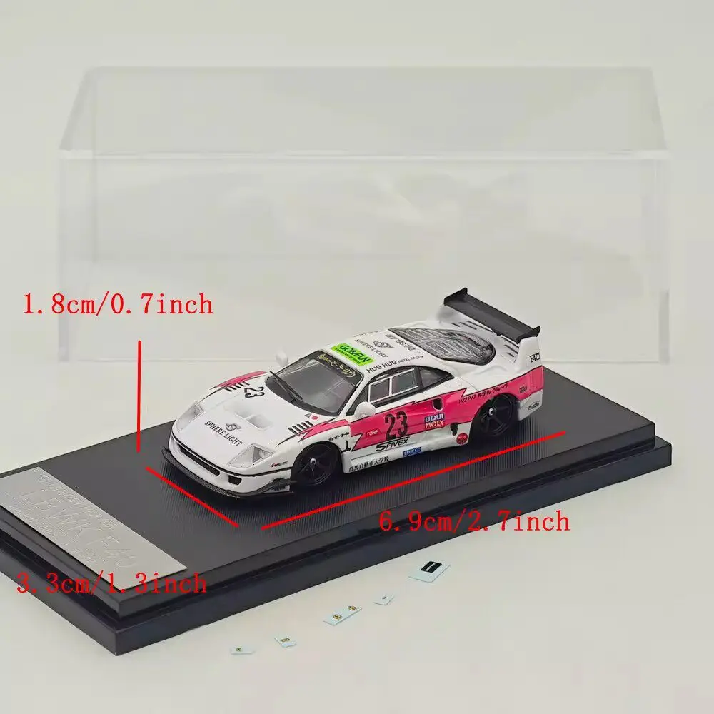 Diecast 1:64 Scale Ghost Player Ferrari F40 #23 LBWK Alloy Car Model