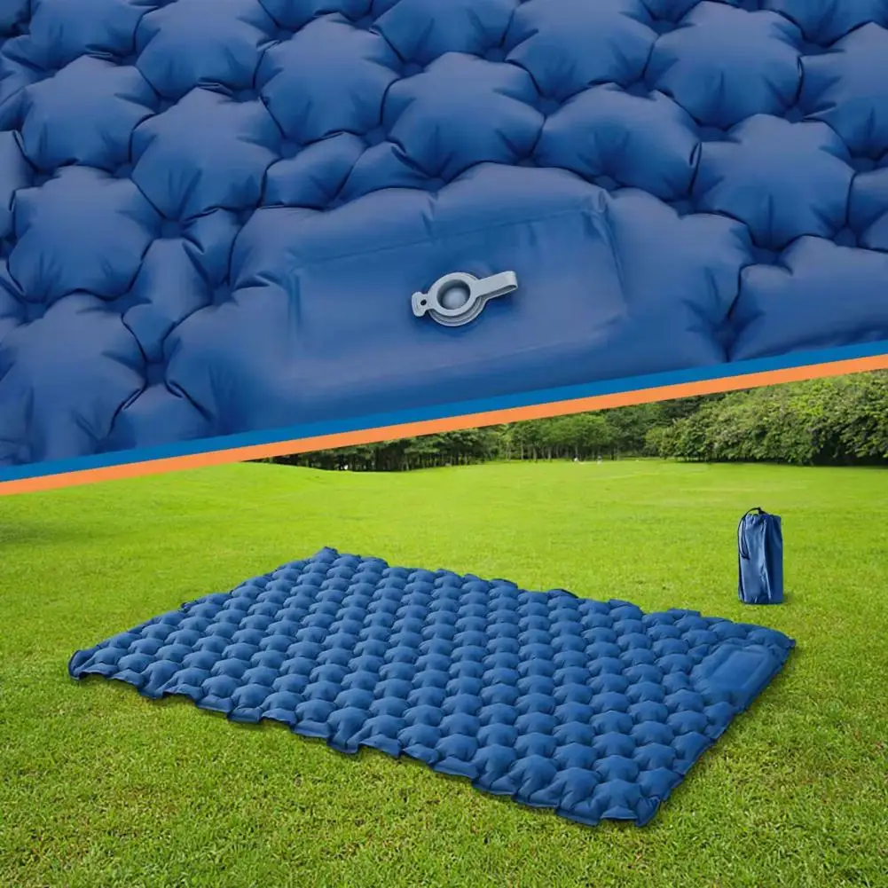 

Backpacking Sleeping Pad Convenient Strong Load Bearing Car Air Mattress 2 Person Inflatable Travel Mat for Home