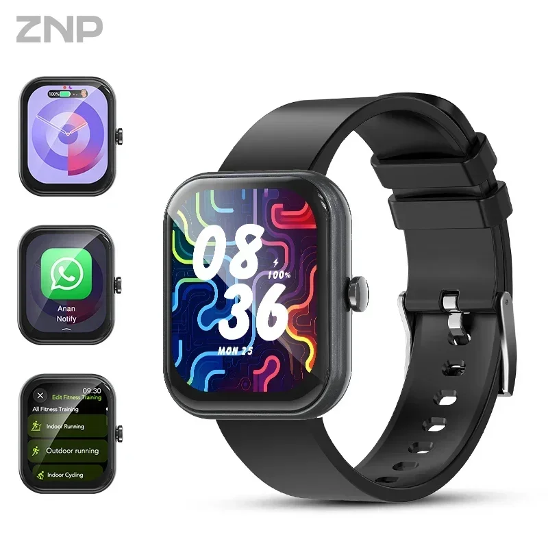 

ZNP P01 Smart Watch with AI Real-Time Conversation Translation Smart Sports Modes And Healthy Tracking Features IPX8 Waterproof