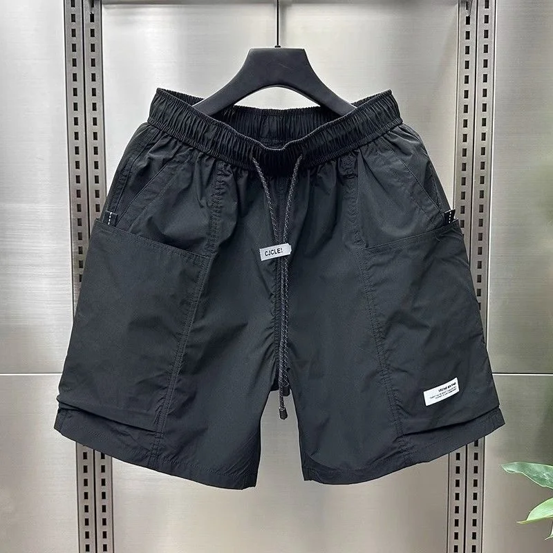 plus Size Men's Casual Shorts American Workwear Loose Straight Leg Five-Quarter Outdoor Sports Mid-Length Summer Fashion