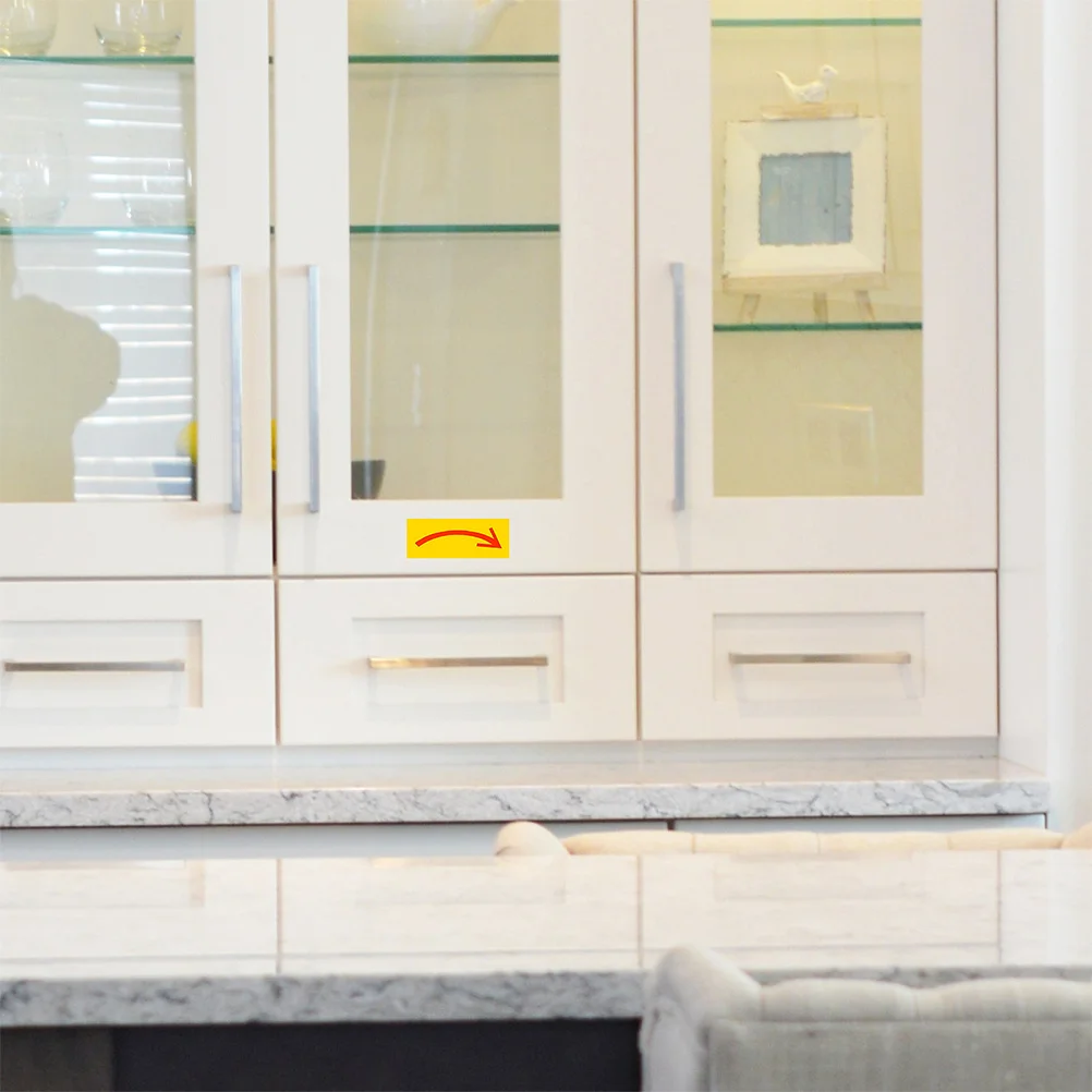 

20pcs Adhesive Arrow Stickers For Direction Indication Floor Decal Markers Safety Warning Signs Pvc Durable For Warehouse Office