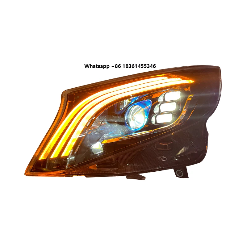 

DJZG Hot Selling Auto Light System Turn Lamp Modified LED Car Headlight for Vito Vclass W447 V250 V260