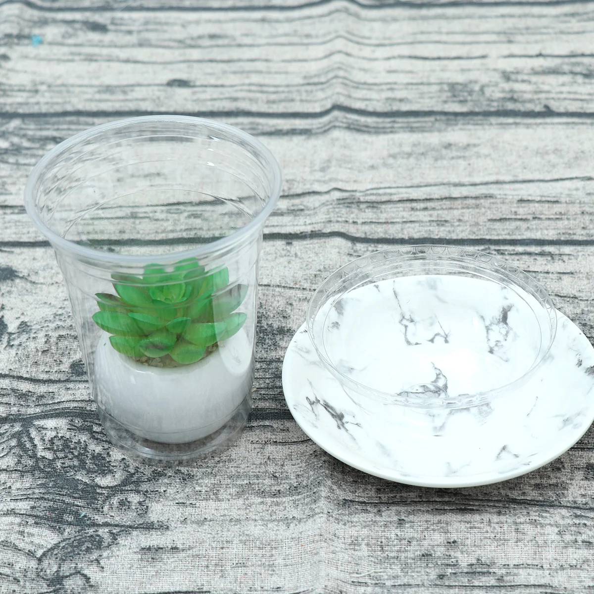 

20pcs Disposable Plastic Cup Transparent Cold Drink Juice Cups Takeaway Packaging Lightweight Crack Resistant Clear Cups For