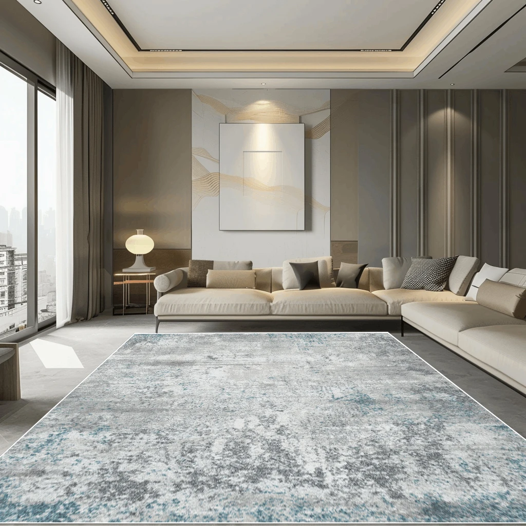 

Современные абстрактные большие коврики для гостиной, мягкие фланелевые коврики для гостиной, дивана, стола, нескользящее украшение, коврик для ног для спальни, прикроватный коврик