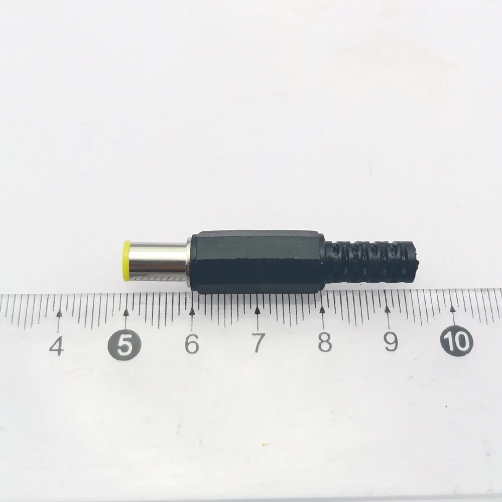 DCコネクタ,6.0x4.4mm,オスプラグ用,DIY,1.2mm,5個