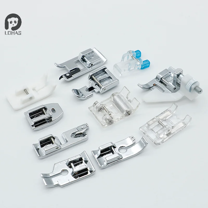 11pcs Sewing Machine Presser Foot Feet Kit Set With Box Brother Singer Janom Sewing Machines Foot Tools Accessory Sewing Tool