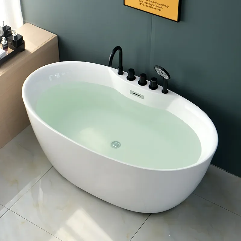 for Acrylic Bathtub Household Small Apartment Independent Seamless Integrated High End Thin Edge Internet Celebrity Hotel B B