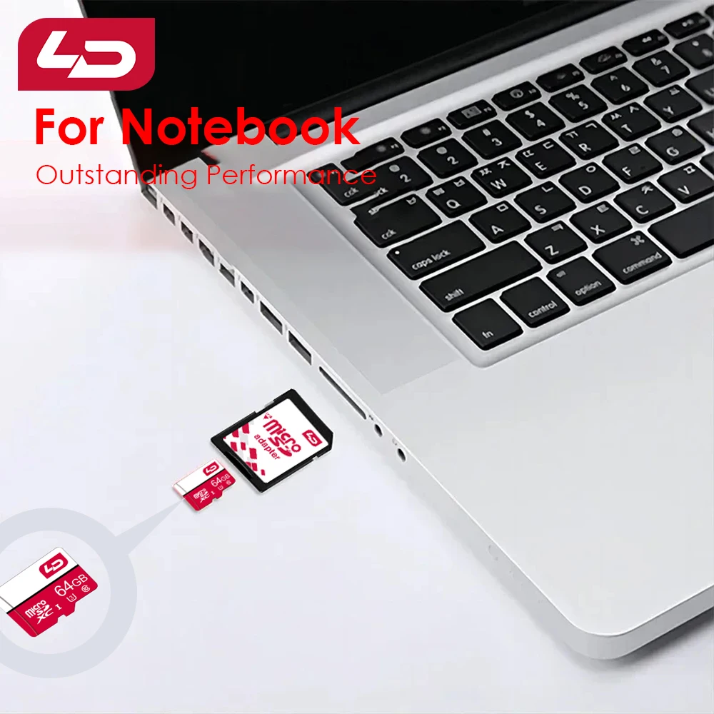 بطاقة SD صغيرة LD U3 بطاقة SD صغيرة 32 جيجابايت 64 جيجابايت 128 جيجابايت 256 جيجابايت 512 جيجابايت عالية السرعة للكتابة لكاميرا الهاتف