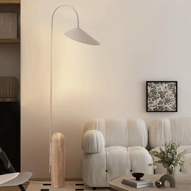 

Modern Minimalist Marble Base Floor Lamp for Floor Lamp Next To The Sofa and Desk in The Living Room Indoor Lighting Fixture