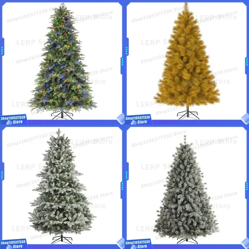 Luxury 4ft 5ft 6ft 7ft Polyethylene Artificial Christmas Tree Fully Realistic No Lights Ready for Shipment Holiday Decor
