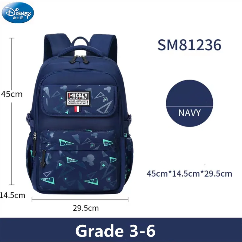 Sac à dos d'école Disney Miokey pour garçons et filles, sac orthopédique à épaule de grande capacité pour élèves du primaire et du secondaire, 2022