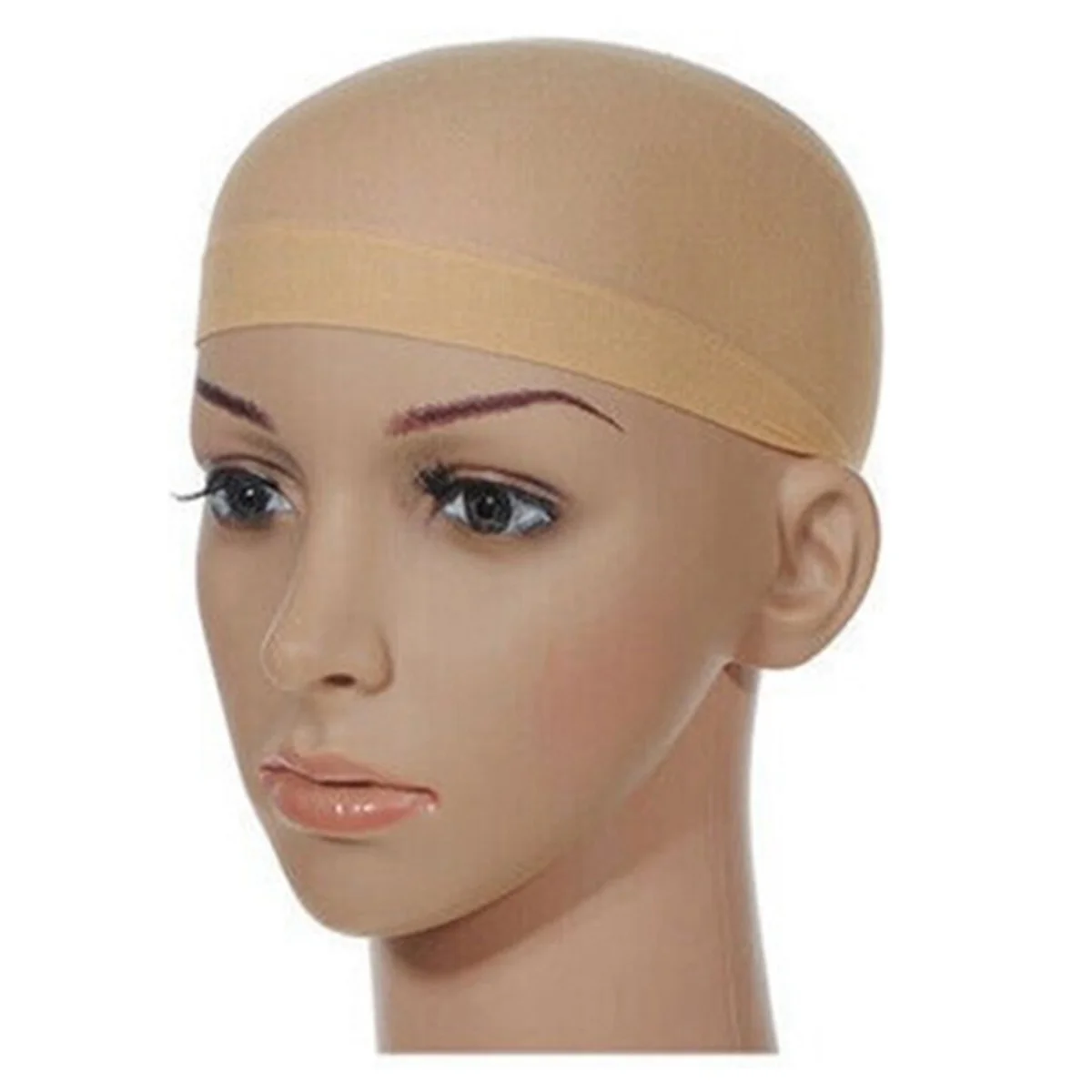 ONCE Deluxe Wig Cap Hair Net for Weave 8 Pieces/Pack Hair Wig Nets Stretch Mesh Wig Cap for Making Wigs Free Size(Skin Tone)