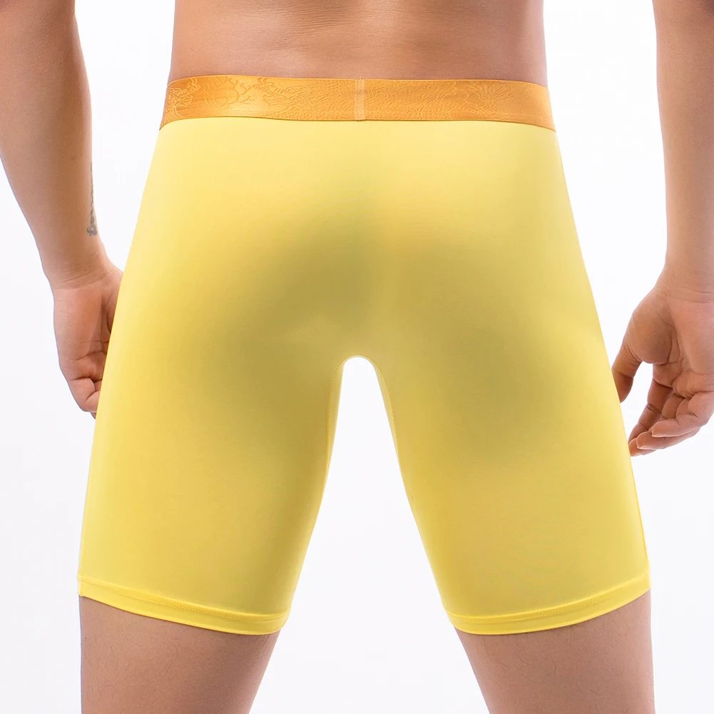 ملابس داخلية جيدة التهوية للرجال ، شورت رياضي ، سراويل داخلية مريحة ، موجز حقيبة منفصل ، إطالة ، مقاومة للاهتراء