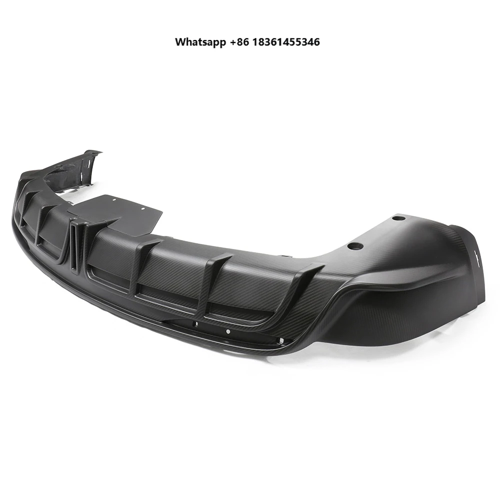

For Teslal Model X 2023 2024 Rear Bumper Lip Diffuser Body Kits Exterior Parts Dry Carbon Fiber Cover