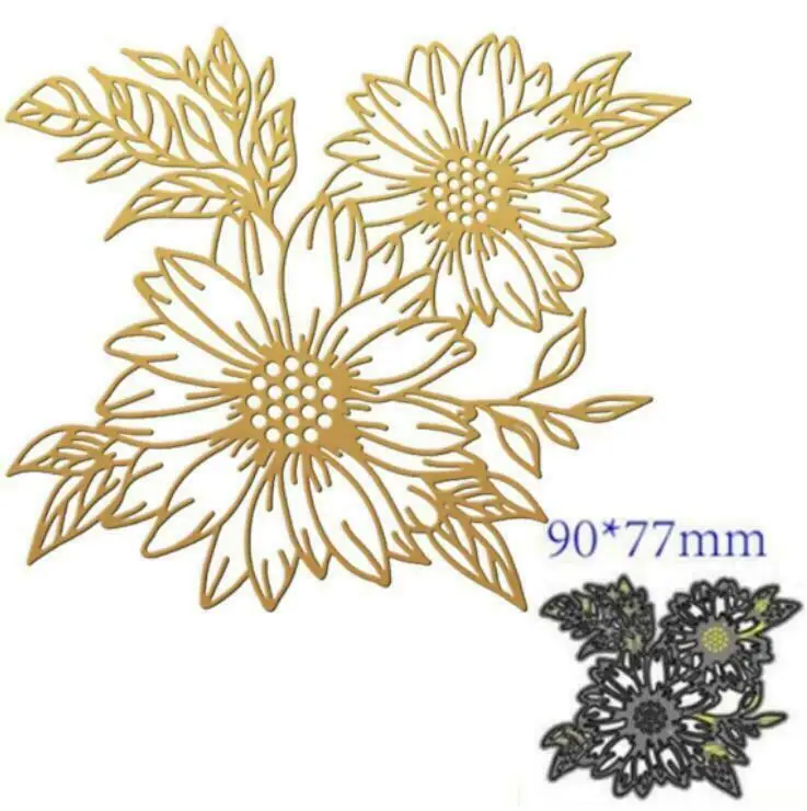 metal cutting dies cut die mold Ocean flower series frame Scrapbook paper craft knife mould blade punch stencils dies