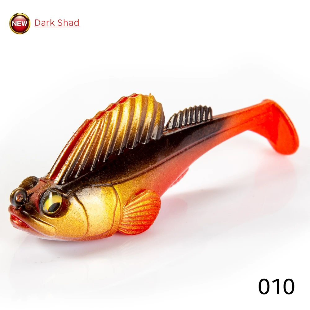 Hunthouse Jig beschichteter Angelköder 75 mm/14 g weicher Köder All Water Swimbaits für Forelle Hecht Bass Shad Barsch Tackle lw226