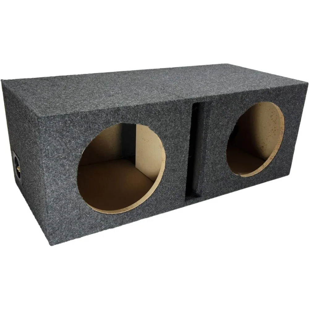 

Car Audio Dual 10" Vented Subwoofer Stereo Sub Box Ported Enclosure 5/8" MDF