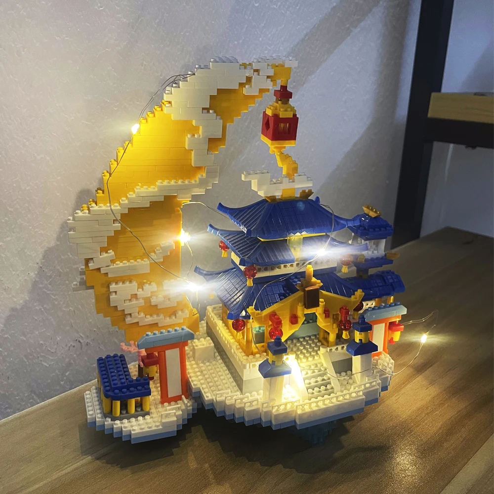 

Набор строительных блоков Moon Palace: элегантная китайская архитектура, стильный домашний декор, уникальный подарок для коллекционеров