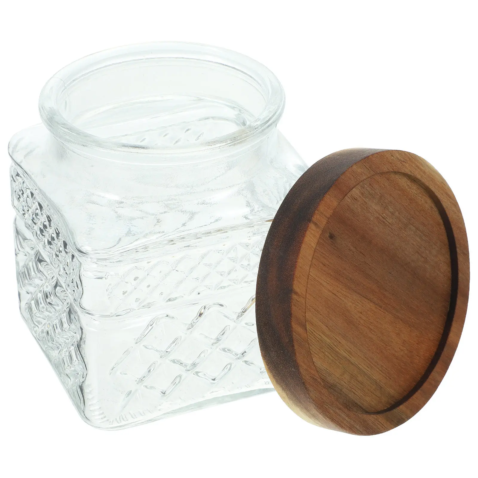 나무 뚜껑이 있는 투명 유리 용기, 차, 사탕, 건조  - Food Storage Jars With Wooden Lids 리뷰 및 가격