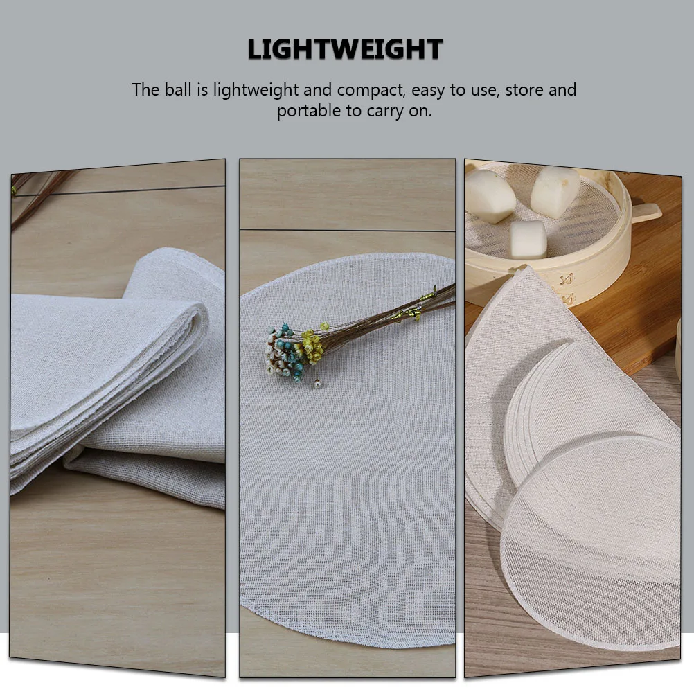 

20 Pcs Steamer Cloth Kitchen Baking Pan Cotton Mat Multi function Dumplings Pad Lining Food Grade Safe Storage Convenient