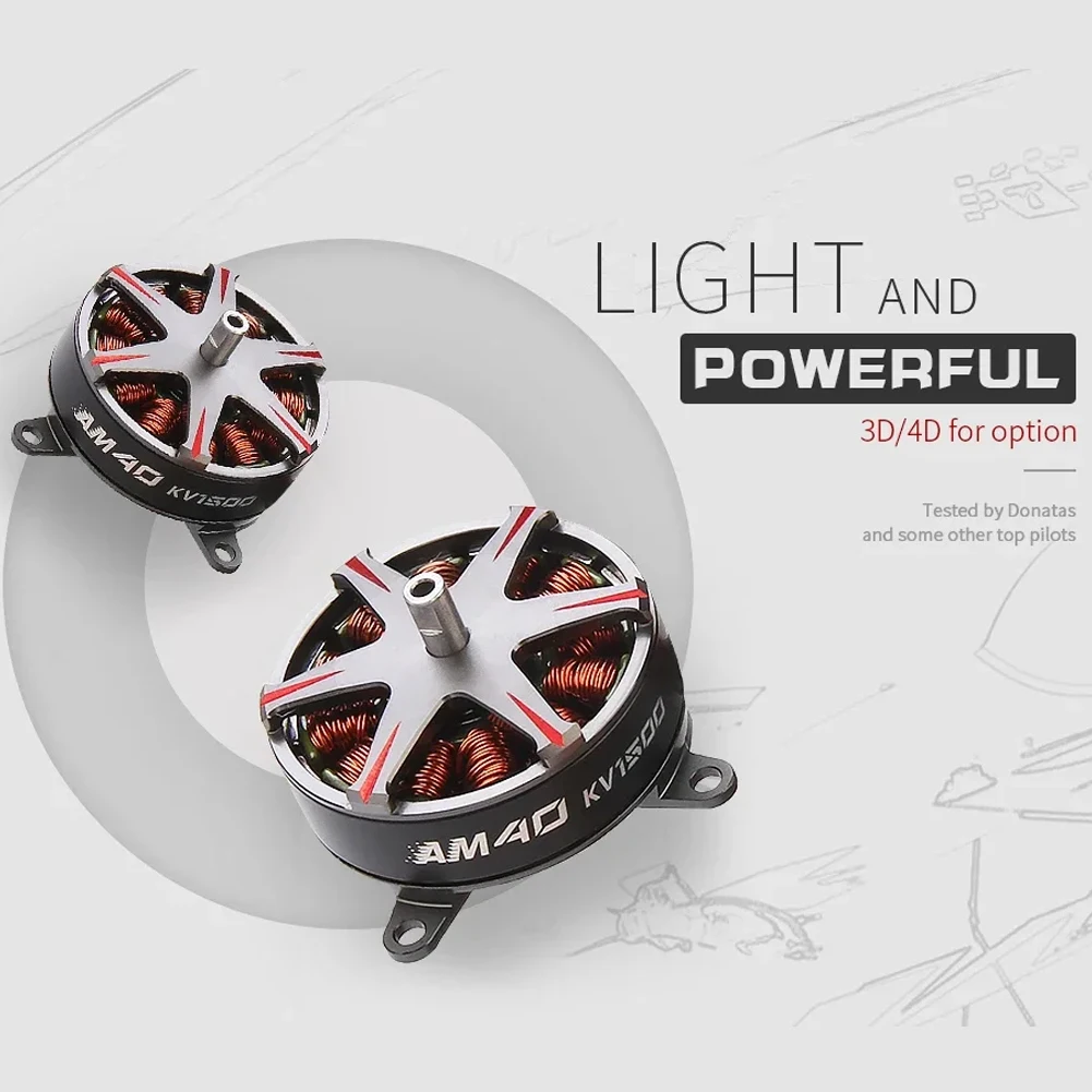 F3P AM40 3D/4D 1500KV 1850KV 2-3S Motore Brushless Metel Gear per RC Aereo Ad Ala Fissa Drone