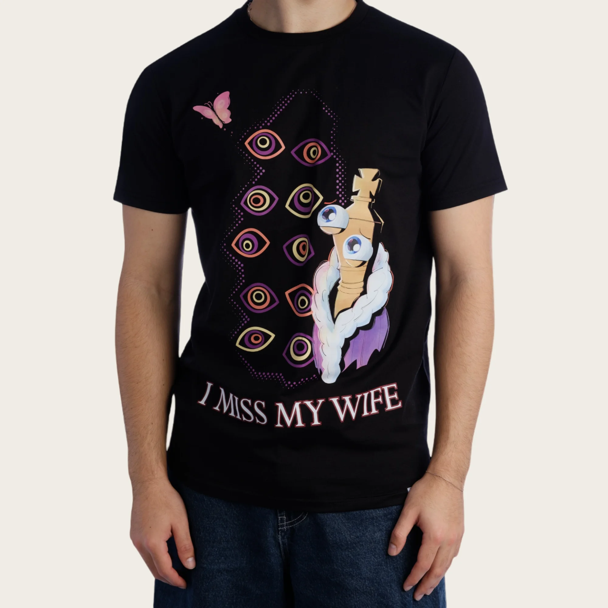 2026 The Amazing Digital Circus I MISS MY WIFE T-shirt Men Women Summer 100 Cotton Clothing Cartoon Short Sleeve Tops Streetwear