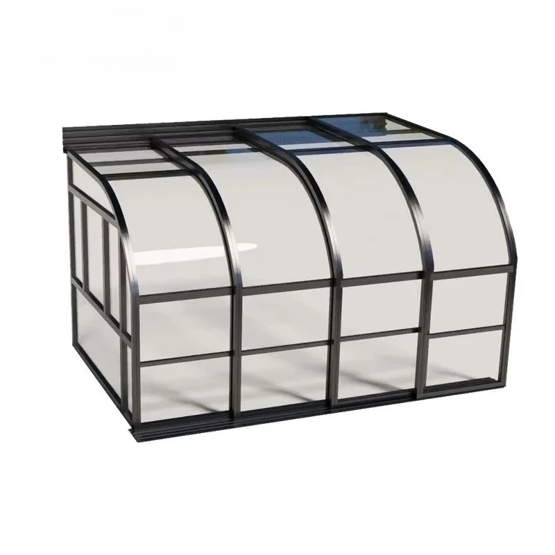 Garden Pool Roof House Retractable Movable Prefabricated Pool Cover Shelter