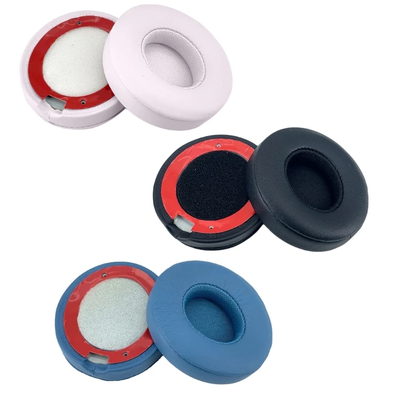 1 Paar Ohrpolster Protein Leder Ohrpolster Ohrpolster Abdeckung Memory Foam Ohrenschützer für Solo4 Headsets E74A – Detail 1