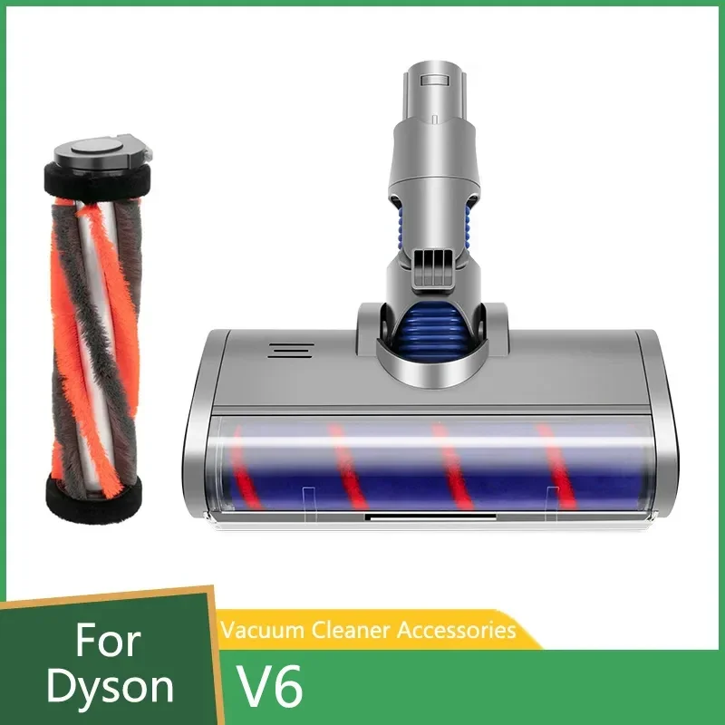 

Motorized Floor Brush Head Tool Replacement For Dyson V6 Vacuum Cleaner Parts Soft Sweeper Roller Brush Head