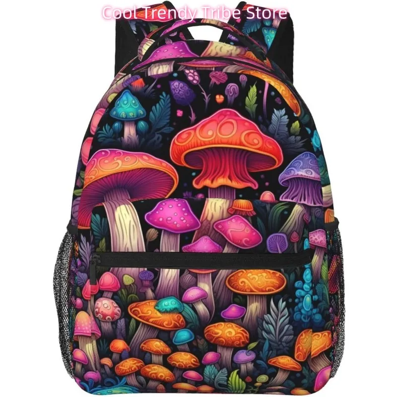 

laptop bag back to school Funny Mushrooms Lightweight Laptop Backpack Lightweight Multipurpose Travel Casual Daypack Unisex Coll