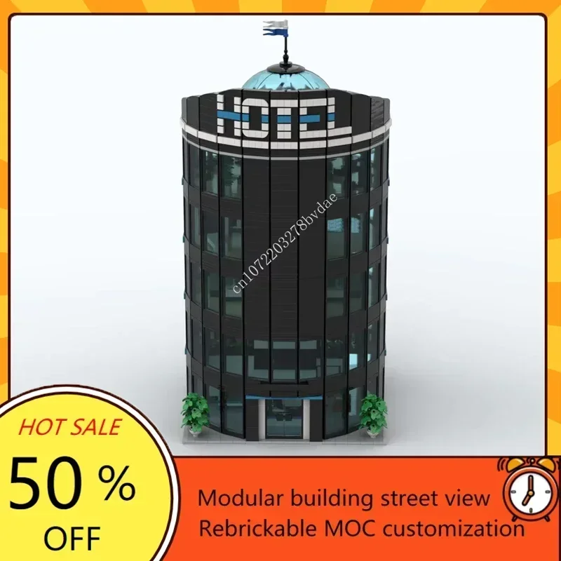 ชุดตัวต่อโมดูลาร์โรงแรมคลับ 4834 ชิ้น MOC วิวถนนเมือง ชุดประกอบเอง เทคโนโลยี ปรับแต่งได้ ตัวต่อสถาปัตยกรรม ชุดประกอบเองเพื่อการศึกษา ของเล่น ของขวัญ
