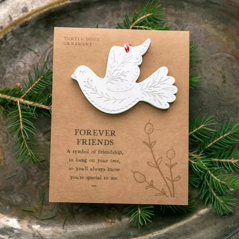 Birthday Simplicity Love Dove Card Christmas Friendship  Dove Envelope Wooden Friendship Decoration Peace Dove