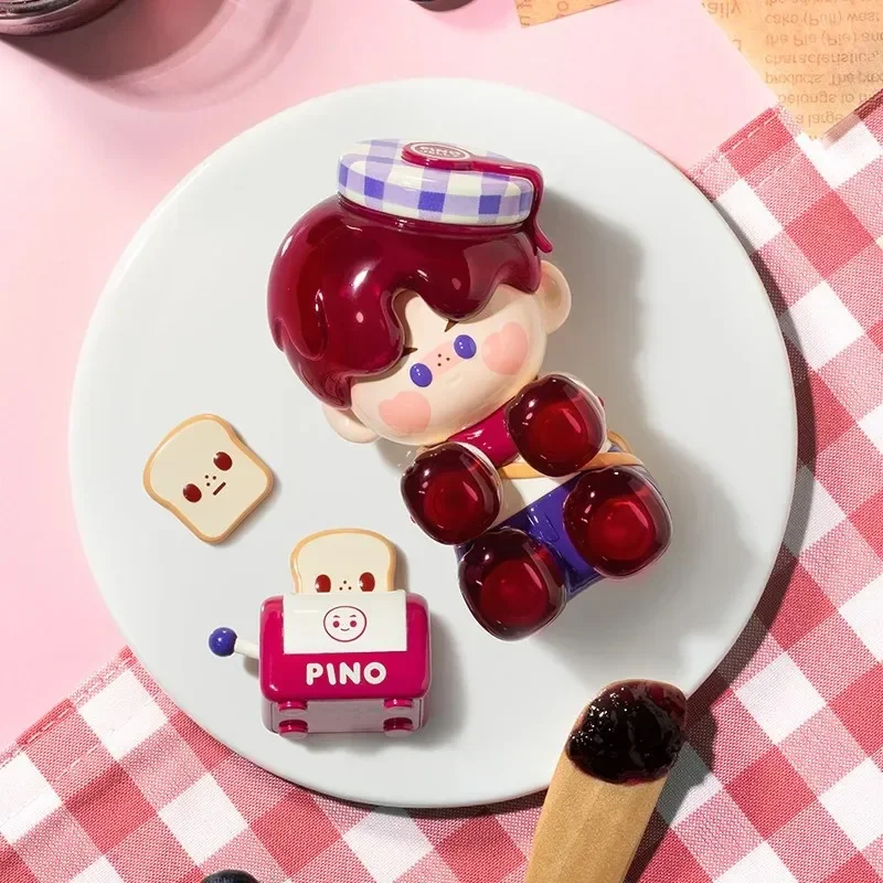 POP MART PINO JELLY 베리 잼 100% 피규어 시리즈 블라인드 박스 게스 백 오리지널 장난감 인형 귀여운 애니메이션 피규어 장식품 선물