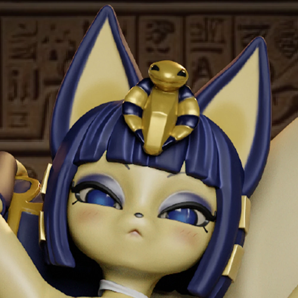 

1/24 NSFW Gray Resin 3D Printed Model FUTA Mystic Fox Statue Unassembled Unpainted