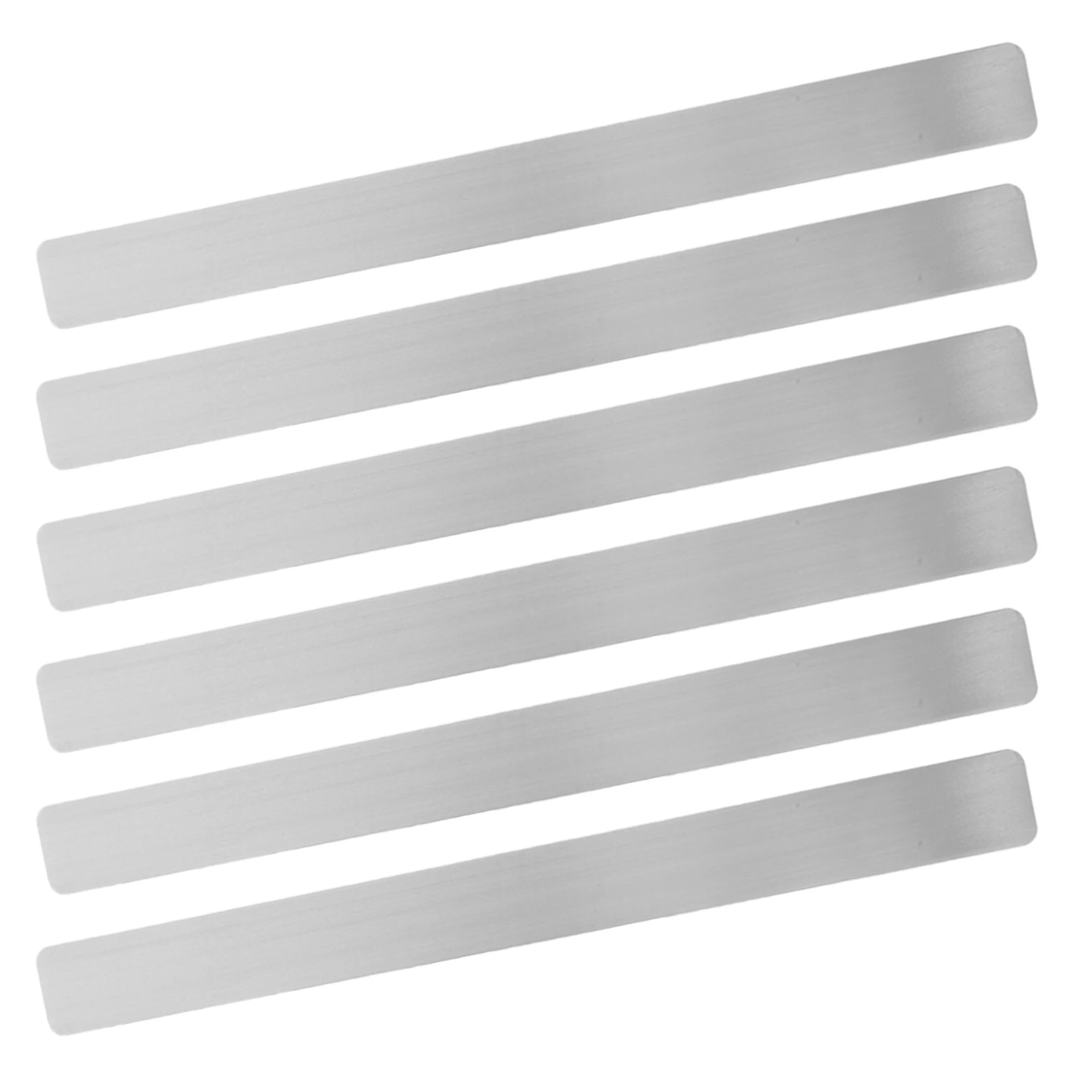 

6 Pcs Bulletin Board Strip Adhesive Backing Memo Iron for Magnets Strips Blackboard Metal