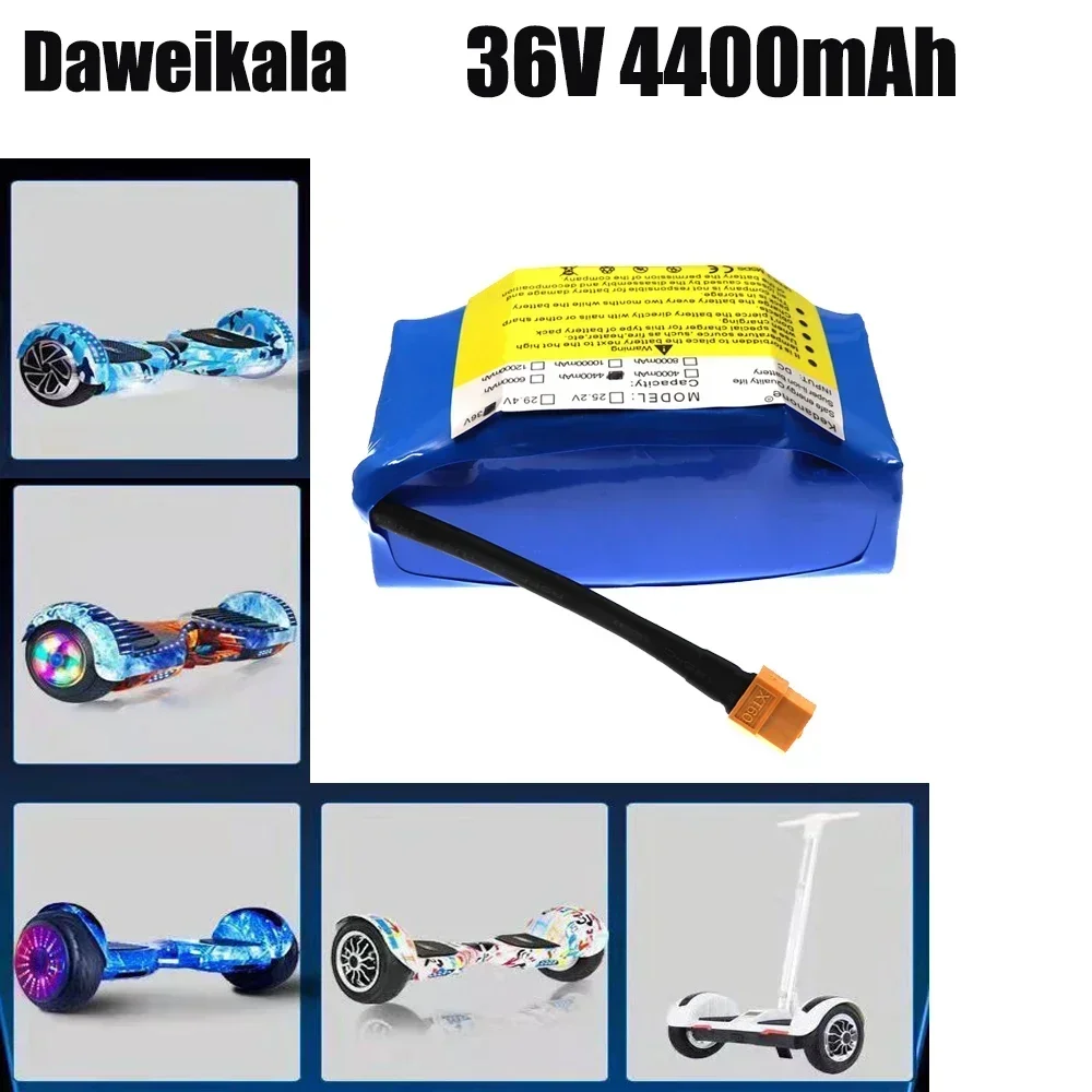 

36V Superior lithium-ion rechargeable battery 4400 mAh 4.4AH lithium-ion battery for electric self-suction hoverboard unicycle