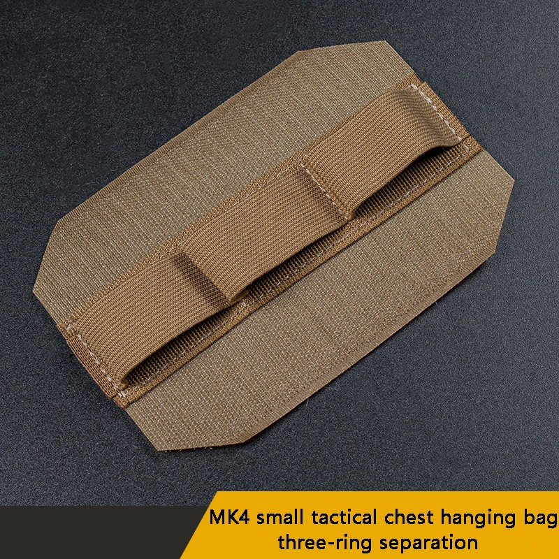 MK4 Small Tactical Chest Hanging, Tactical Vest Under Hang the Bag, Three-ring Separation, Magic Sticker, Elastic Storage Tool