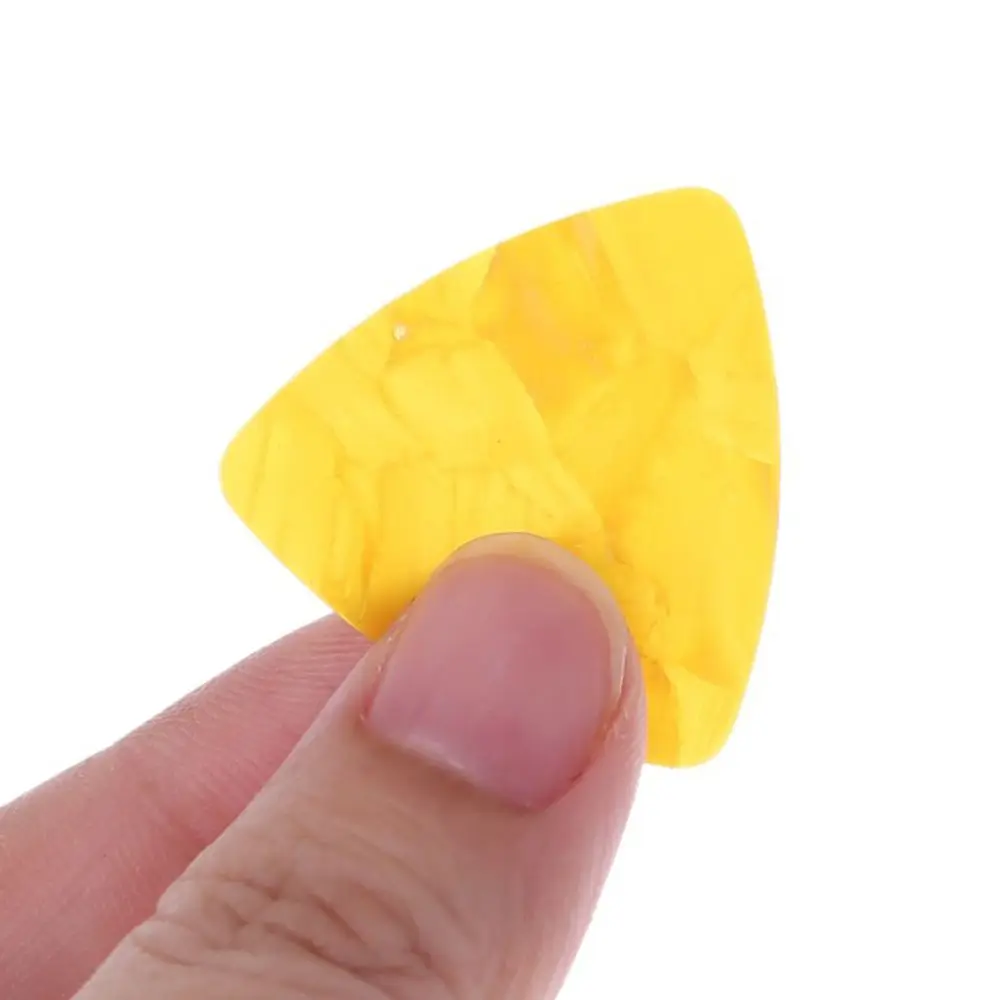 

10pcs Triangle 0.46mm Instruments Guitar Accessories Celluloid Guitar Pick Plectrum