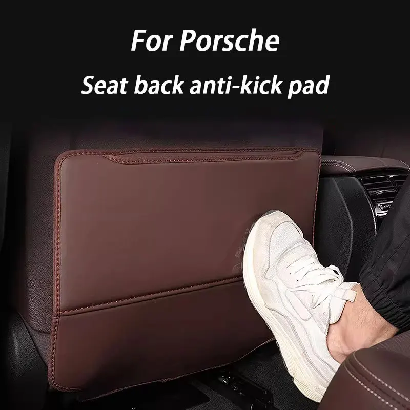 

2pcs Car Seat Back Anti Child Kick Pad Protector Mat For Porsche Cayenne 92A 9YA Macan Panamera Interior Accessories