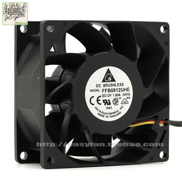 

Jinlingge для DELTA FFB0812UHE 8038 12 В 1,8 А 8 см 3-контактный охлаждающий вентилятор