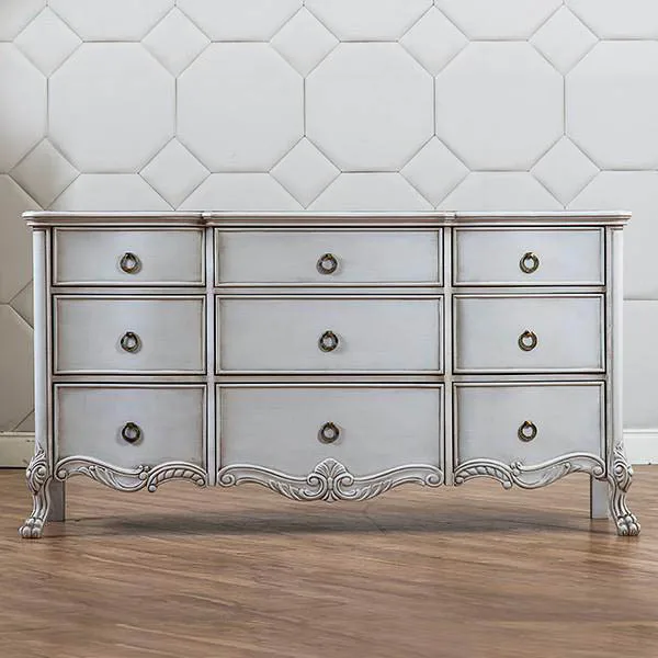 American solid wood carved bedroom chest retro old dining side high cabinet neoclassical entrance foyer storage table
