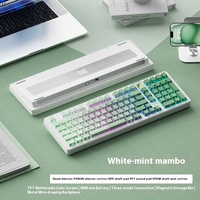 New WEIKAV WK102  Mechanical Keyboard Wireless Tri-Mode Office Gaming Keyboard Wired Bluetooth 2.4G Screen Gasket Customization
