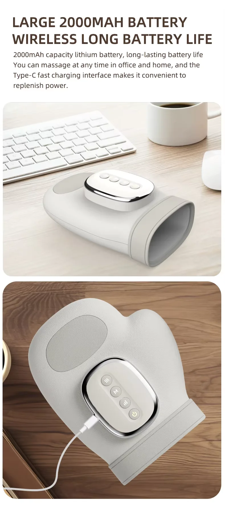 جديد وصول إصبع اليد مدلك الكهربائية باليد معدات التدليك اليد الكهربائية مُدلك بالاهتزاز #6