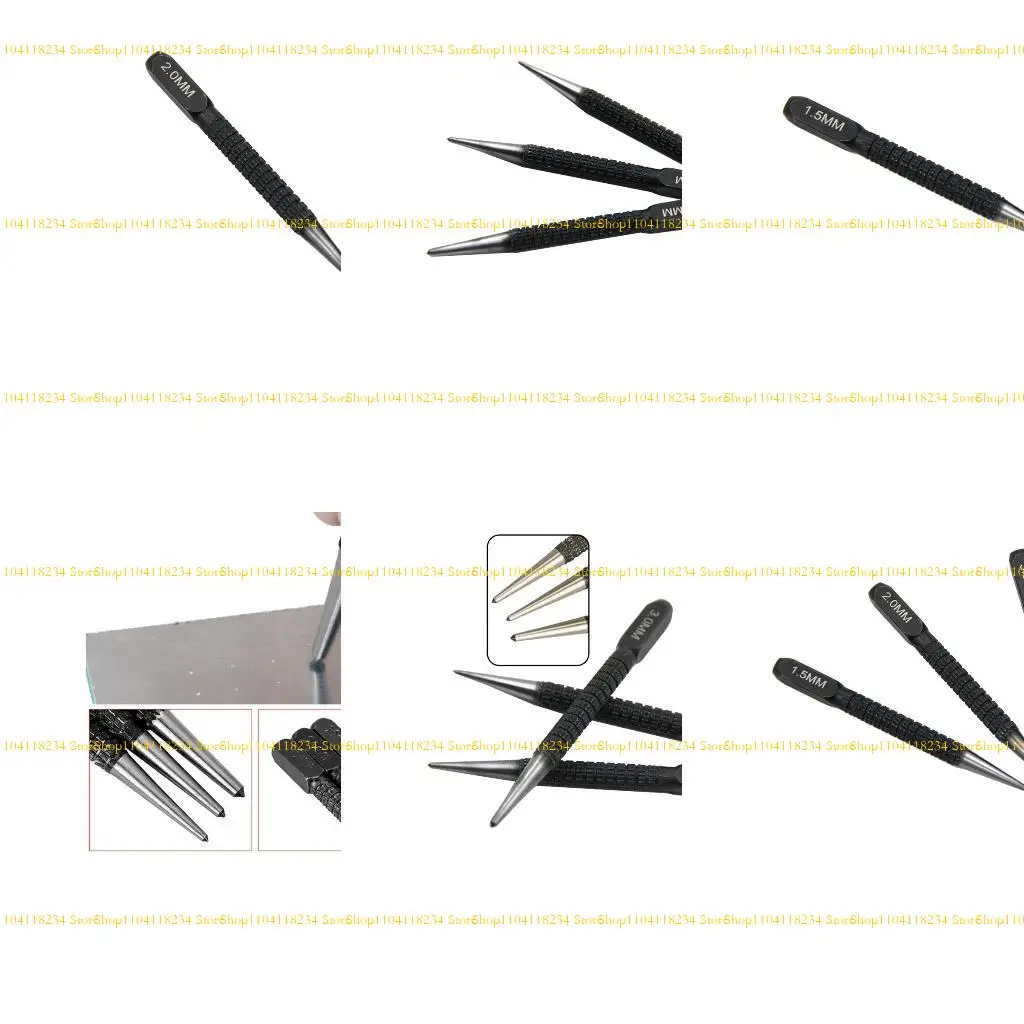 

P9FB Non-Slip Center Pin 1.5 2 3mm Bearing Steel Centre Set Used for Alloy Steel Metal Drilling Tool Hole