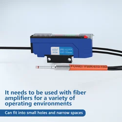 Fuwei FWR-610-15D R25 M6 Anti Bending Diffuse Reflection Fiber Optic Sensor Infrared Probe Right Angle Elbow Switch Sensor