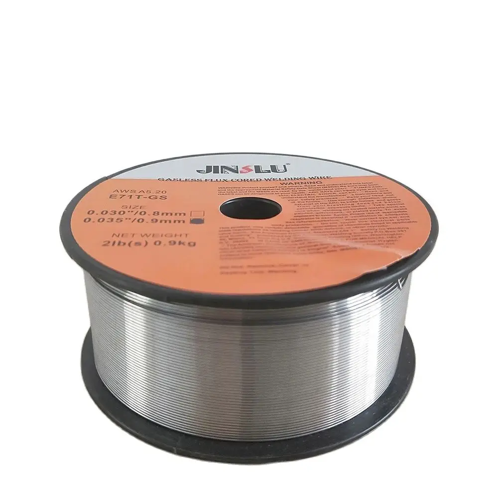 1KG 2lbs E71T-GS Flux Cored Gasless Welding Wire No Gas Carbon Steel Welding Material 0.8mm/0.9mm Self-shielded welding wire