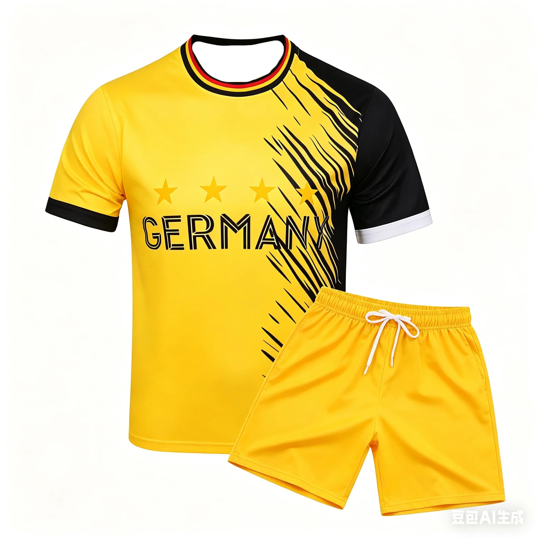 Beach Surfing The Latest European Team Germany Football Jersey Set High Quality and Breathable Soccer Uniform Set view 4
