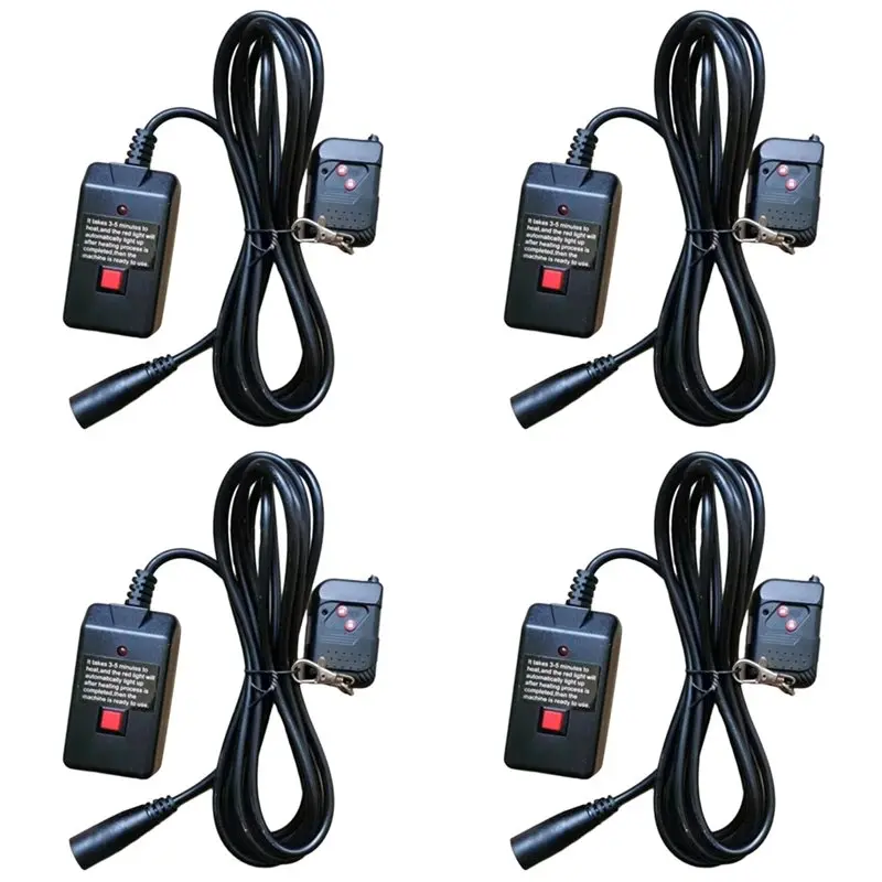 

【Обязательно к покупке】4X Проводной пульт дистанционного управления и приемник для дым-машин мощностью 400W, 900W, 1500W для сценических эффектов